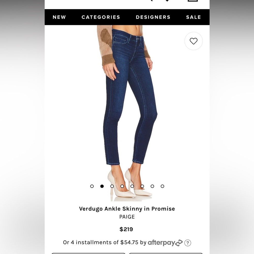 Size 29 PAIGE Verdugo Crop Jeans